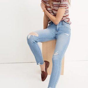 Madewell 9" High-Rise Skinny Jeans Distressed Ontario Wash Size 30